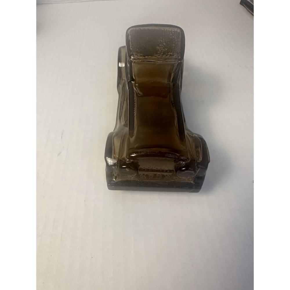 Sterling Six Aftershave Decanter Car Bottle Amber Glass Vintage AVON Empty(#9)